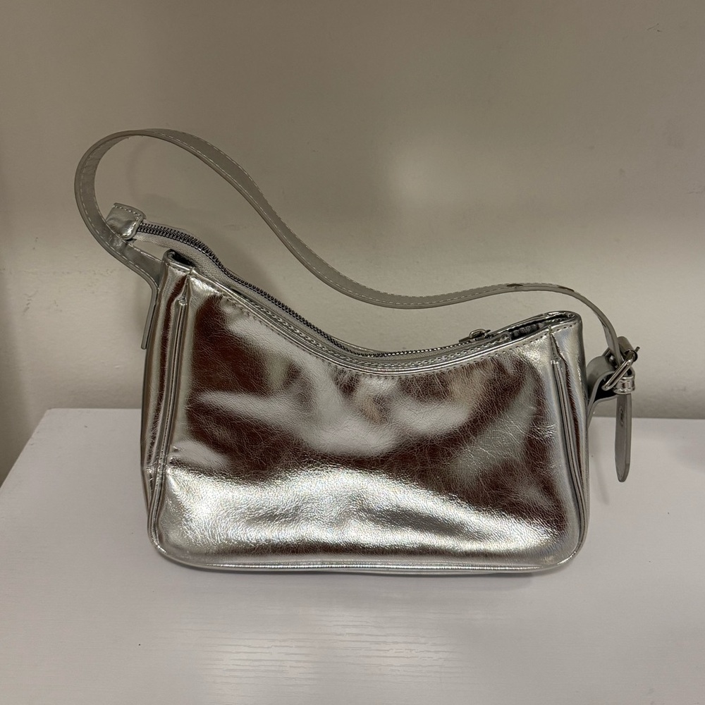 Silver Shoulder Bag